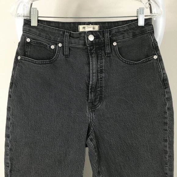 MADEWELL Dark Gray The Curvy Vintage Jean 5 Pocket Logo Hardware Jeans - Picture 5 of 12